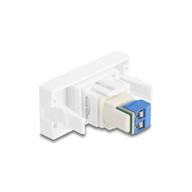 Delock Easy 45 Modul Terminalblock zu Terminalblock weiß