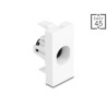 Delock Easy 45 Modul TOSLINK Buchse zu Buchse weiß
