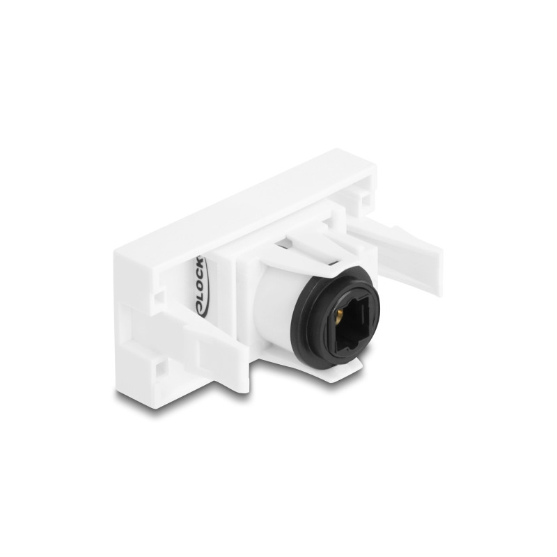 Delock Easy 45 Modul TOSLINK Buchse zu Buchse weiß