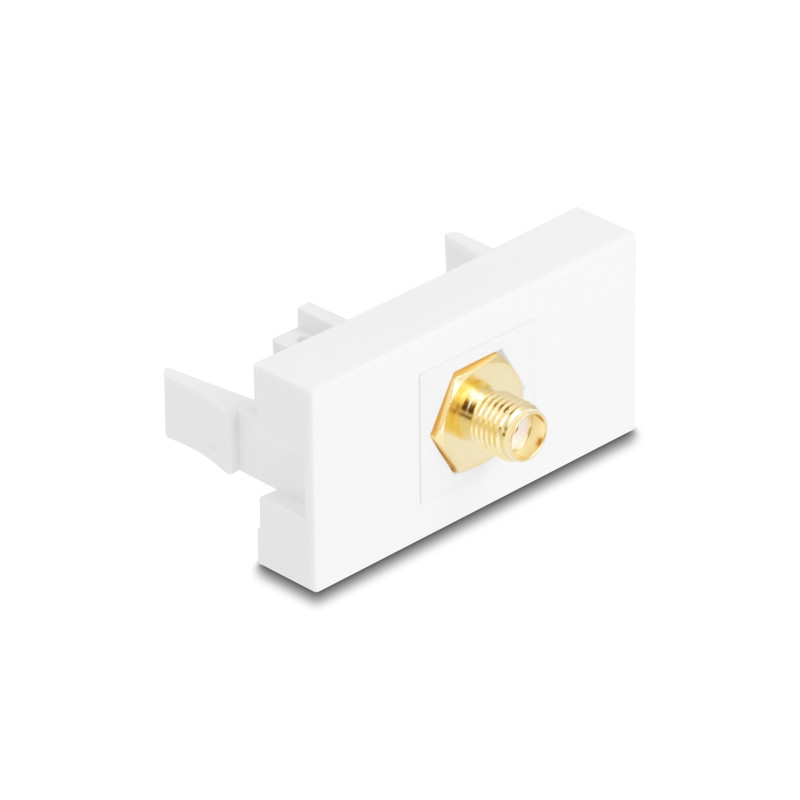 Delock Easy 45 Modul SMA Buchse zu SMA Buchse weiß