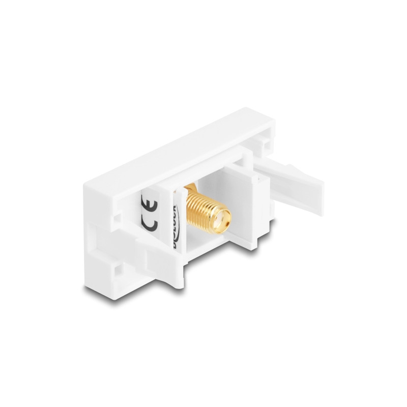 Delock Easy 45 Modul SMA Buchse zu SMA Buchse weiß