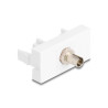 Delock Easy 45 Modul ST Simplex Buchse zu ST Simplex Buchse weiß