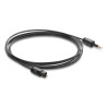 Delock TOSLINK Kabel mini TOSLINK 3,5 mm Stecker auf TOSLINK Stecker, Ø 2,2 mm, 2 m, schwarz