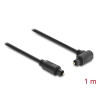 Delock TOSLINK Kabel Stecker 90° gewinkelt auf Stecker gerade, Ø 4 mm, 1 m, schwarz