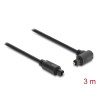 Delock TOSLINK Kabel Stecker 90° gewinkelt auf Stecker gerade, Ø 4 mm, 3 m, schwarz
