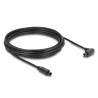 Delock TOSLINK Kabel Stecker 90° gewinkelt auf Stecker gerade, Ø 4 mm, 5 m, schwarz
