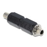 Delock Hohlstecker Adapter DC 5,5 x 2,1 mm Buchse auf Buchse mit Gewinde gerade