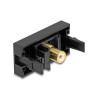 Delock Easy 45 Modul Cinch Buchse zu Cinch Buchse vergoldet weiß / schwarz