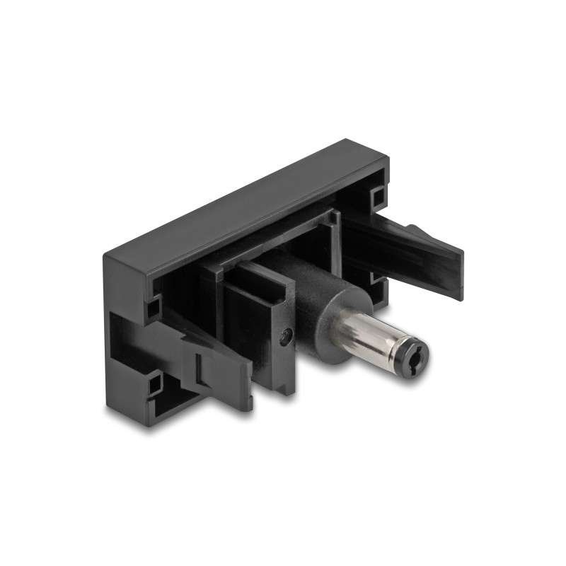 Delock Easy 45 Modul DC 5,5 x 2,1 mm Buchse zu DC 5,5 x 2,1 mm Stecker schwarz