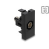 Delock Easy 45 Modul BNC Buchse zu BNC Buchse schwarz