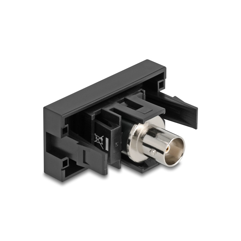 Delock Easy 45 Modul BNC Buchse zu BNC Buchse schwarz
