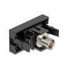 Delock Easy 45 Modul BNC Buchse zu BNC Buchse schwarz