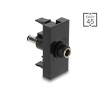 Delock Easy 45 Modul DC 5,5 x 2,1 mm Buchse zu DC 5,5 x 2,5 mm Stecker schwarz