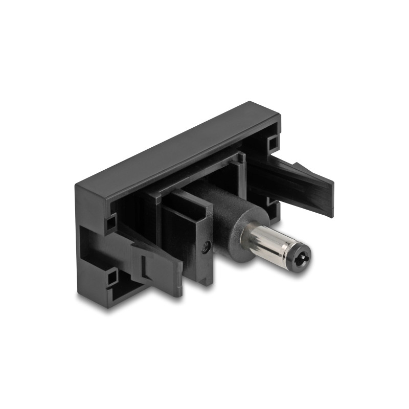 Delock Easy 45 Modul DC 5,5 x 2,1 mm Buchse zu DC 5,5 x 2,5 mm Stecker schwarz