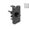 Delock Easy 45 Modul DC 5,5 x 2,5 mm Buchse zu DC 5,5 x 2,1 mm Stecker schwarz