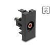 Delock Easy 45 Modul Cinch Buchse zu Cinch Buchse rot / schwarz