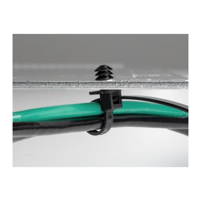 Delock Kabelbinder mit Lamellenfuß L 200 x B 4,8 mm 100 Stück