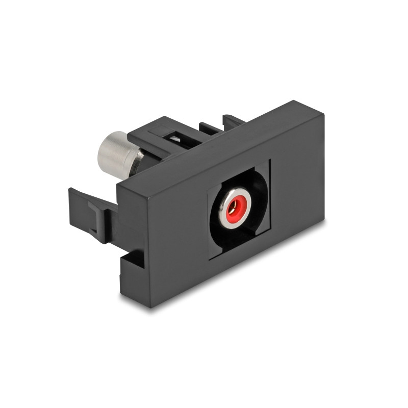 Delock Easy 45 Modul Cinch Buchse zu Cinch Buchse rot / schwarz