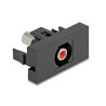Delock Easy 45 Modul Cinch Buchse zu Cinch Buchse rot / schwarz