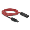 Delock DL4 Solar Kabel 4 mm² Stecker zu Buchse 3 m rot