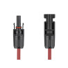 Delock DL4 Solar Kabel 4 mm² Stecker zu Buchse 3 m rot