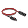 Delock DL4 Solar Kabel 4 mm² Stecker zu Buchse 1 m rot
