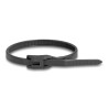 Delock Kabelbinder mit flachem Kopf L 370 x B 7,6 mm 100 Stück schwarz