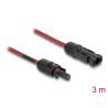 Delock DL4 Solar Kabel 6 mm² Stecker zu Buchse 3 m rot