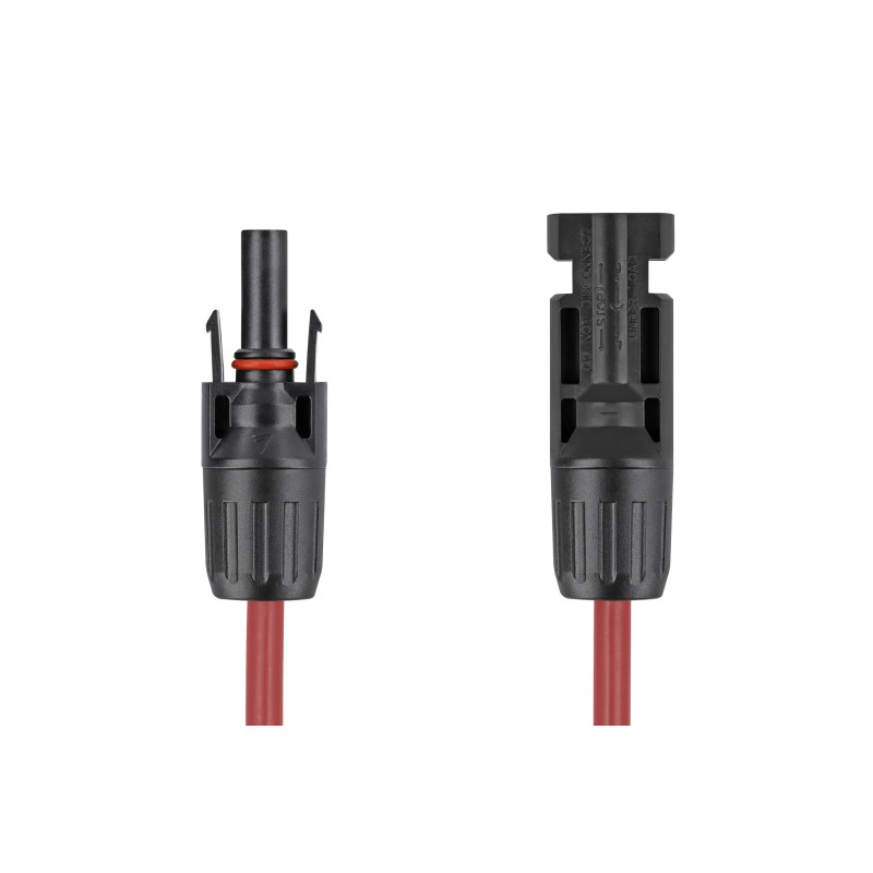 Delock DL4 Solar Kabel 6 mm² Stecker zu Buchse 3 m rot