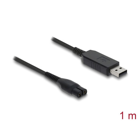 Delock USB Ladekabel 4,3 V für Elektrorasierer kompatibel mit Philips OneBlade 360 Face + Body - Rasierer Ladegerät Ersatzkabel 