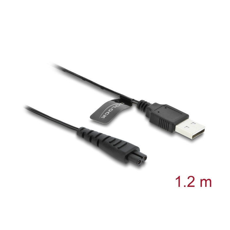 Delock USB Ladekabel / USB Ladeadapter 5 V für Elektrorasierer kompatibel mit Remington HC4250, MB4200, MB6850, XR1330 Serie - R