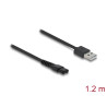 Delock USB Ladekabel 5 V für Elektrorasierer kompatibel mit MANSCAPED 2.0 / 3.0 Serie - Rasierer Ladegerät Ersatzkabel 1,2 m