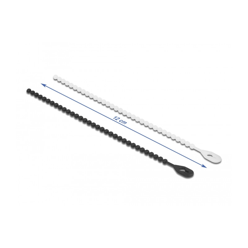 Delock Blitzbinder wiederverwendbar L 120 x B 3,6 mm 100 Stück