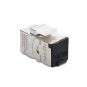 Delock Keystone Modul RJ45 Buchse zu RJ45 Buchse Cat.6A mit Staubschutzkappe