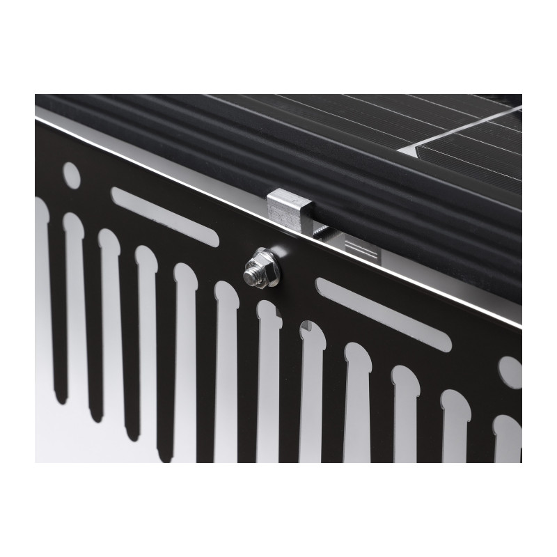 Delock Klammer für Tierabwehr Barriere / Taubenabwehr für Photovoltaik Solarmodule Aluminium