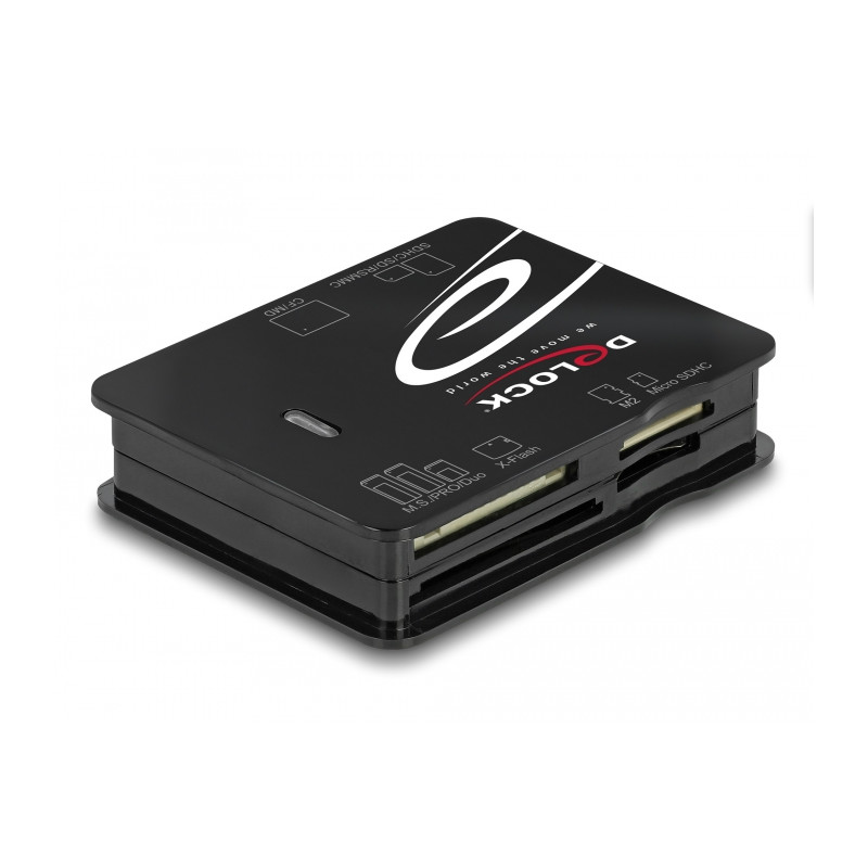 Delock USB 2.0 Card Reader für CF / SD / Micro SD / MS / xD / M2 Speicherkarten