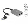 Delock USB Type-C™ Card Reader im Aluminium Gehäuse für CFexpress oder XQD Speicherkarten