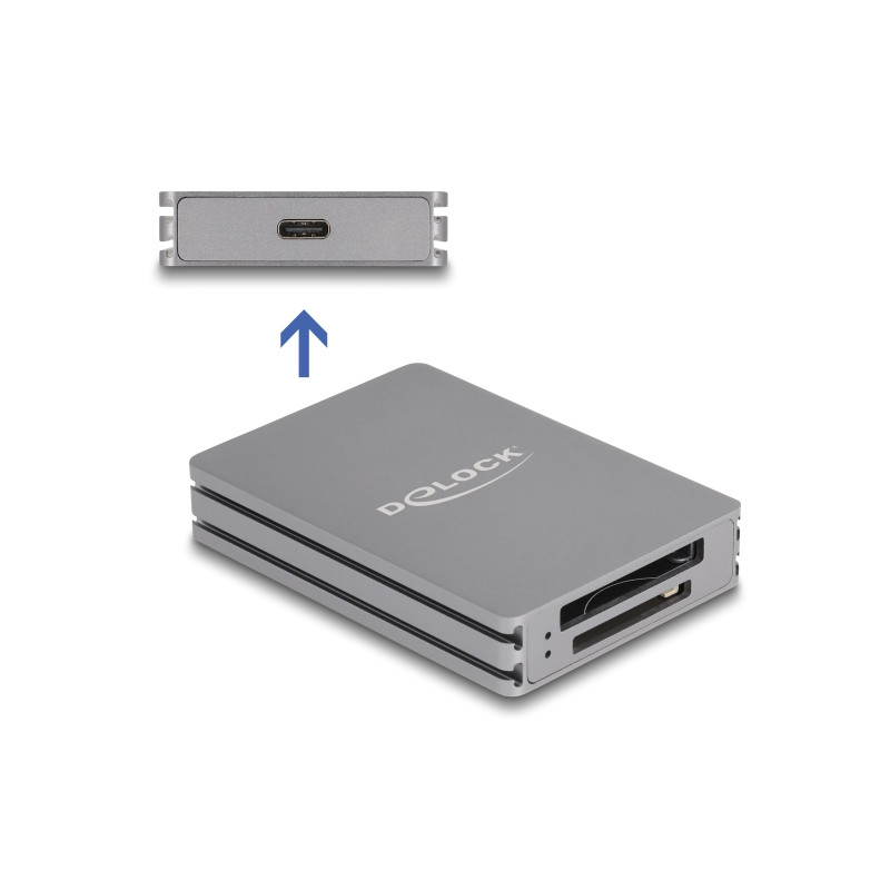 Delock USB Type-C™ Card Reader für SD und CFexpress Typ B Speicherkarten