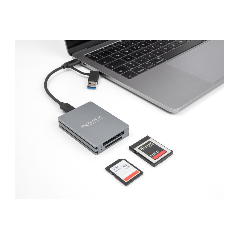 Delock USB Type-C™ Card Reader für SD und CFexpress Typ B Speicherkarten