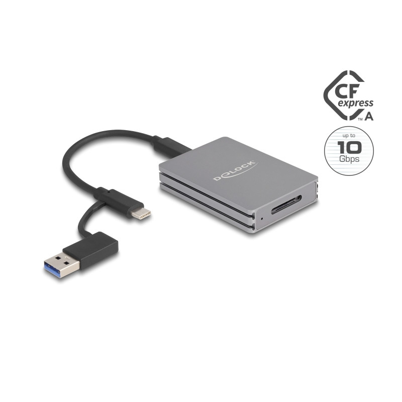 Delock USB Type-C™ Card Reader für CFexpress Typ A Speicherkarten