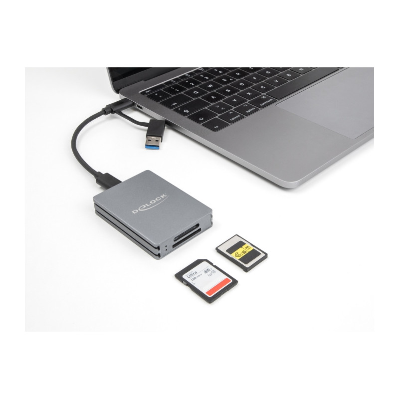Delock USB Type-C™ Card Reader für SD und CFexpress Typ A Speicherkarten