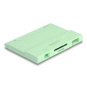Delock Card Reader USB 5 Gbps USB Type-C™ / Typ-A für SD und Micro SD Speicherkarten mit praktischem Speicherkarten Etui - mint