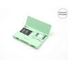 Delock Card Reader USB 5 Gbps USB Type-C™ / Typ-A für SD und Micro SD Speicherkarten mit praktischem Speicherkarten Etui - mint