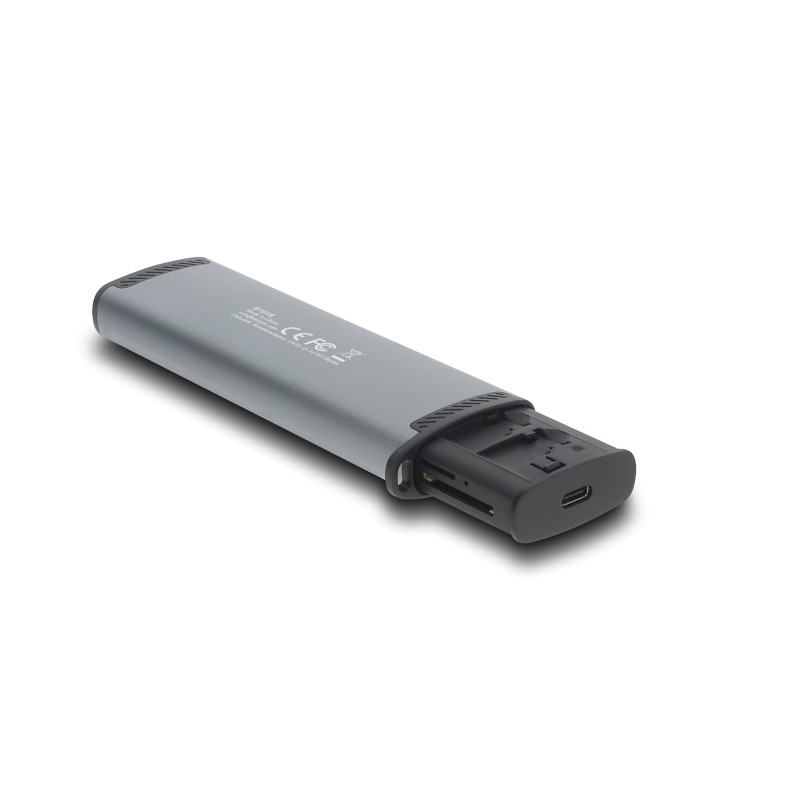 Delock USB 5 Gbps Kartenleser mit SD und Micro SD Slot und Aufbewahrungsfächern für Speicherkarten