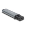 Delock USB 5 Gbps Kartenleser mit SD und Micro SD Slot und Aufbewahrungsfächern für Speicherkarten