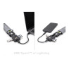 Delock USB 5 Gbps Kartenleser mit SD und Micro SD Slot und Aufbewahrungsfächern für Speicherkarten