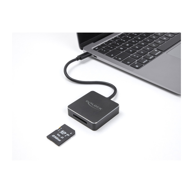 Delock USB Type-C™ Card Reader für SD Express (SD 7.1) Speicherkarten