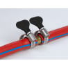 Delock Schlauchschelle Edelstahl 400 SS mit Flügelmutter 8 - 12 mm 5 Stück schwarz