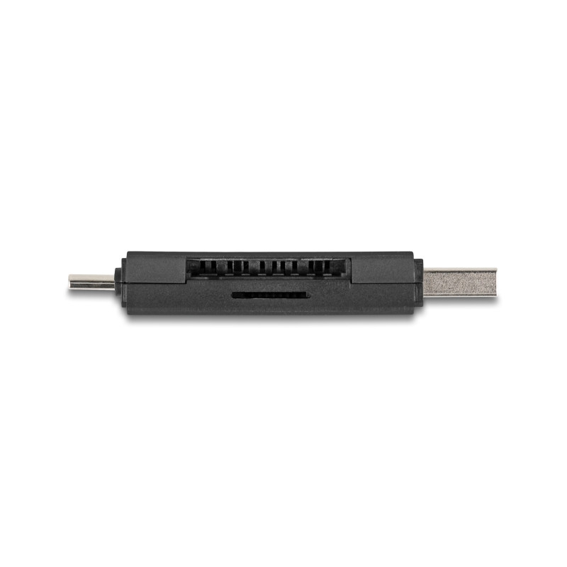 Delock Card Reader USB 5 Gbps USB Type-C™ / Typ-A für SD und Micro SD Speicherkarten schwarz