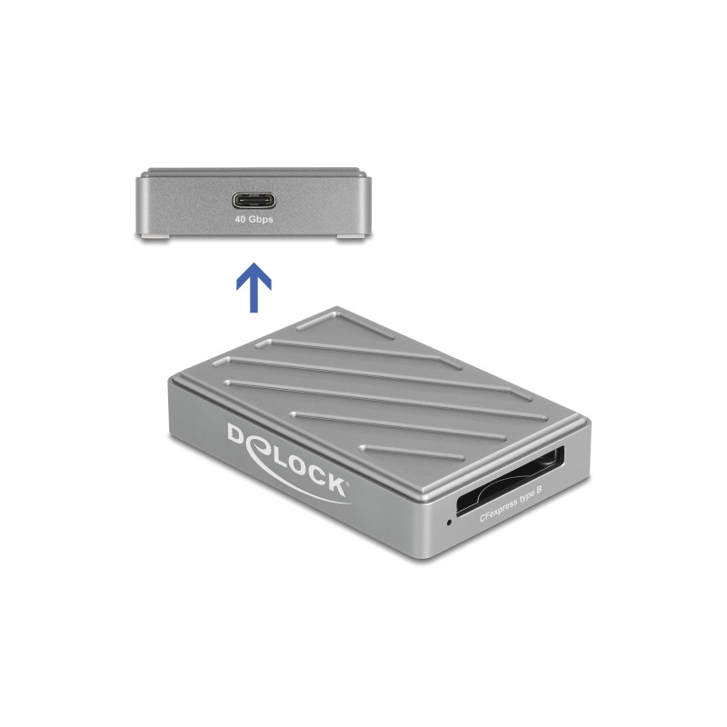 Delock 40 Gbps USB Type-C™ Card Reader für CFexpress Typ B Speicherkarten